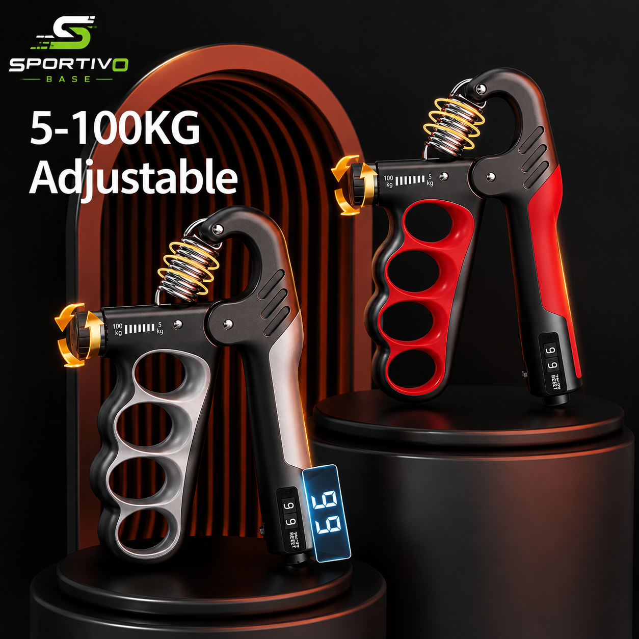 Adjustable Grip Strengthener – Wrist & Hand Exerciser (5-150kg)