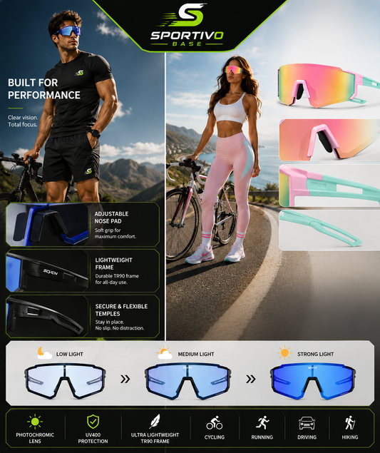 UV400 Polarized Sunglasses – Sport Cycling & Outdoor Glasses for Men & Women