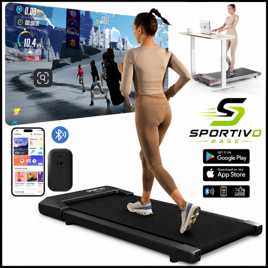 2-in-1 Foldable Treadmill – Walking Pad & Running Machine with LCD Display