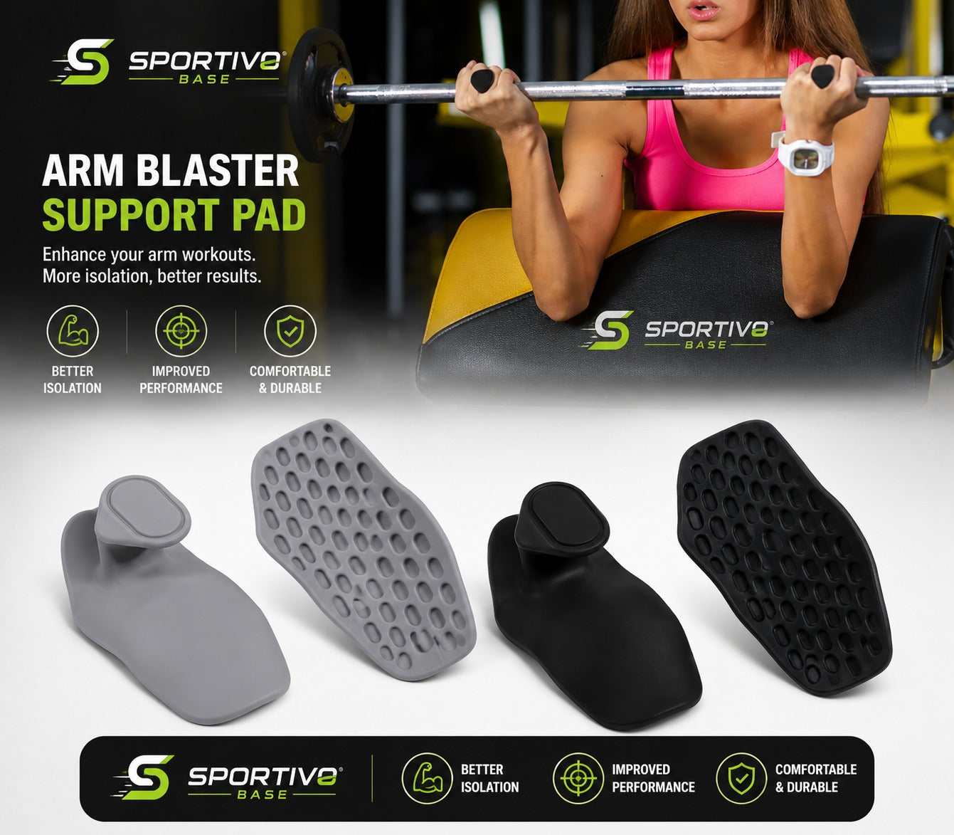 Anti-Slip Weight Lifting Grip Pads – Padded Palm Protectors for Gym, Weightlifting & Cross Training| SPORTIVO